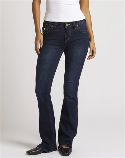 True Religion - Becca Mid Rise Bootcut Flap Jeans - Muddy Waters